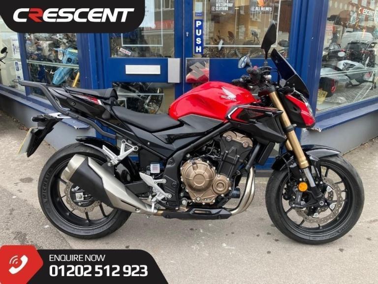 HONDA CB500 2024 - FSH - HUGGER - REAR GIVI RACK - PUIG SCREEN- TANK PAD 