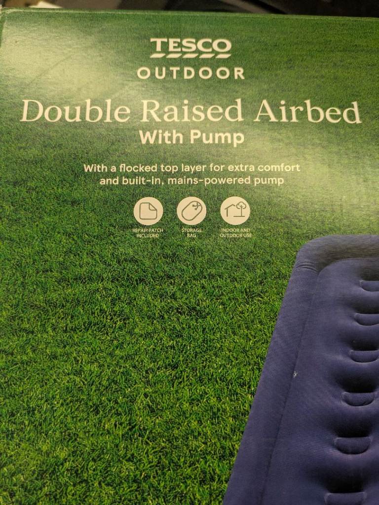 Double raised airbed