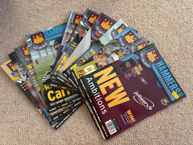 West Ham - Hammers Magazines