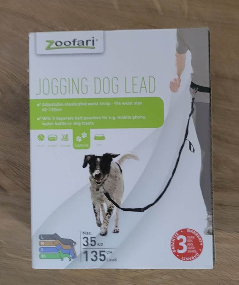 Dog jogging hands-free lead