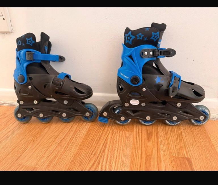 Adjustable Inline Skates Size S (33-36) – Blue and Black