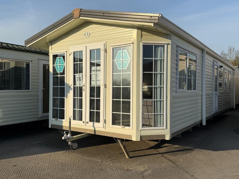 2 Bed Sheraton Static Caravan - DG, CH, French Doors - Offsite / Private Land