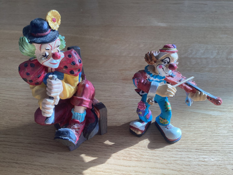 ***RARE*** Handmade clown sculptures from The Senator Collection in Germany