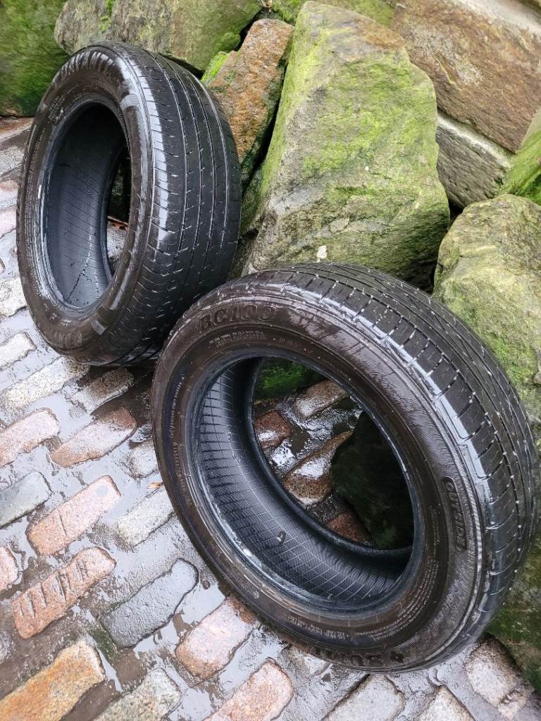 2 x 205 60 16 tyres with ok tread 