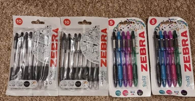  Free Zebra Pens
