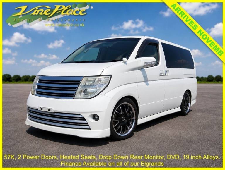 2007 Nissan Elgrand 3.5 Rider SIII, Auto, 8 Seats, 55K Miles.7 MPV Petrol Automatic
