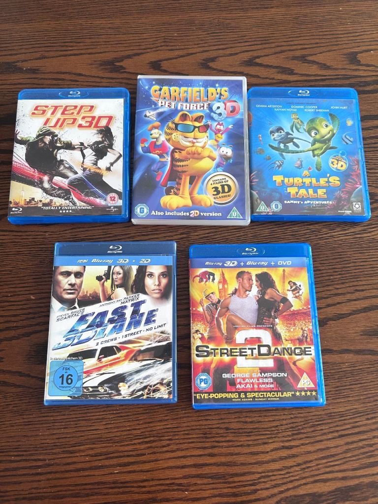 Bundle of 5 Blu-ray Films – Good Condition all for £10