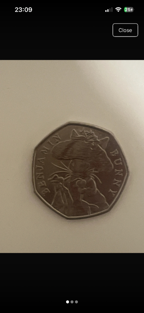 11 x 2017 Benjamin Bunny 50p Coins – Beatrix Potter Collection (Job Lot)