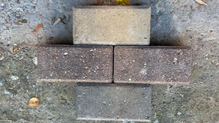Used Block Paving Bricks (125 pieces) Mixed Colours, Good Condition ...