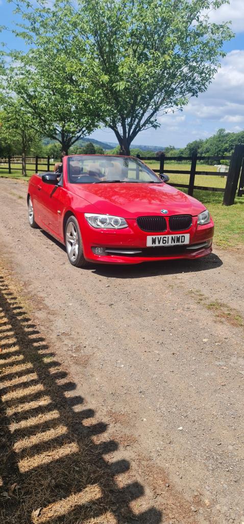 BMW 3 Series SE 2012 2.0 320d SE Convertible 2dr Diesel S/H Long MOT RED SORTS