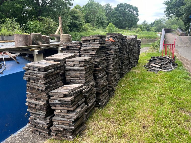 Maple Parquet Flooring Reclaimed Un-restored