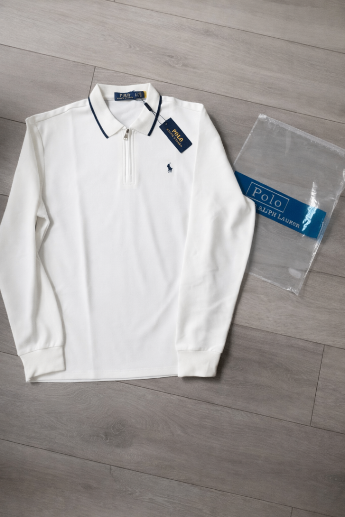 Polo Ralph Lauren White Quarter zip