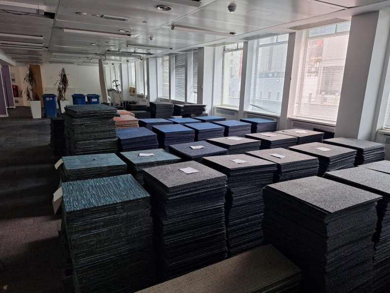 Grade A Used Carpet Tiles – Commercial Quality