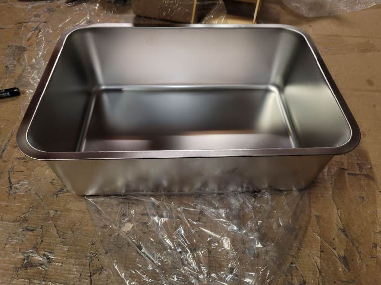 A new Stainless Steel Cat Litter Tray .