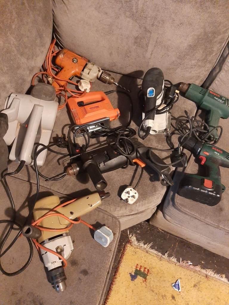 Job Lot of Various Power Tools - Drills, Sander, Jigsaw, Heat Gun