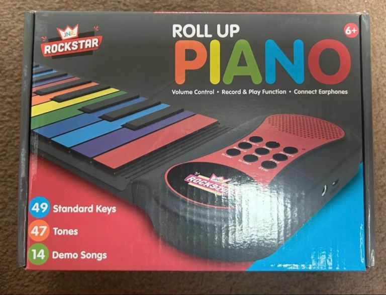 Rockstar Roll Up Piano 49 Keys – Multicoloured