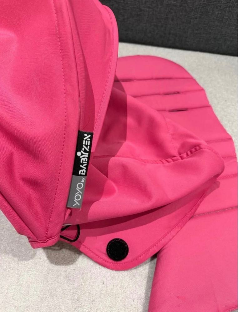 BABYZEN YOYO Pram Hood and Seat Pad – Pink, Good Condition