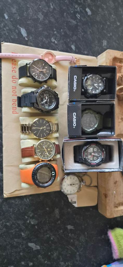 *** watch joblot- casio, g-shock - armani