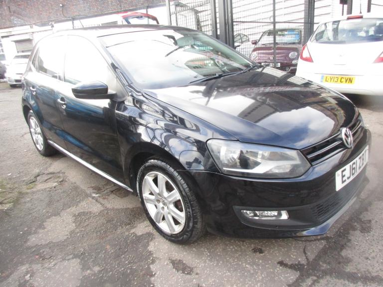 2012 (61) VOLKSWAGEN POLO 1.4 MATCH , LOW MILES , BLACK , READ  DESCRIPTION 