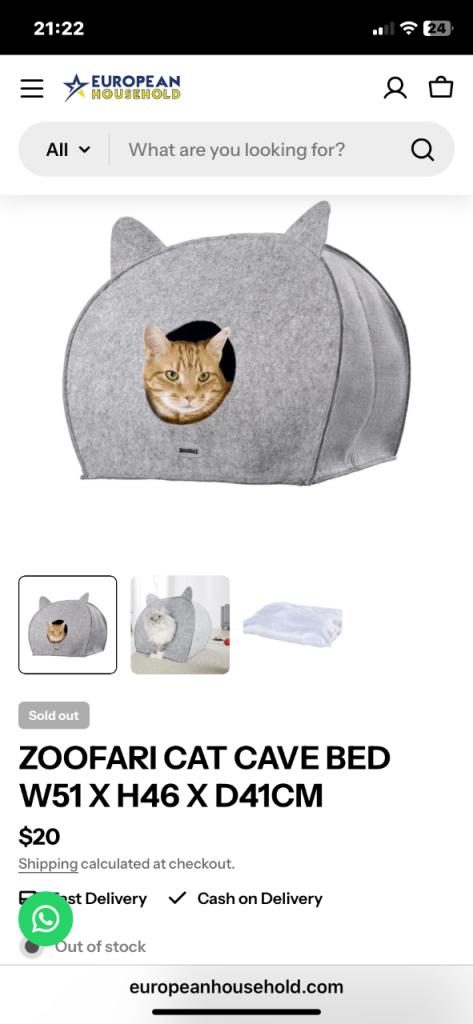 New cat bed