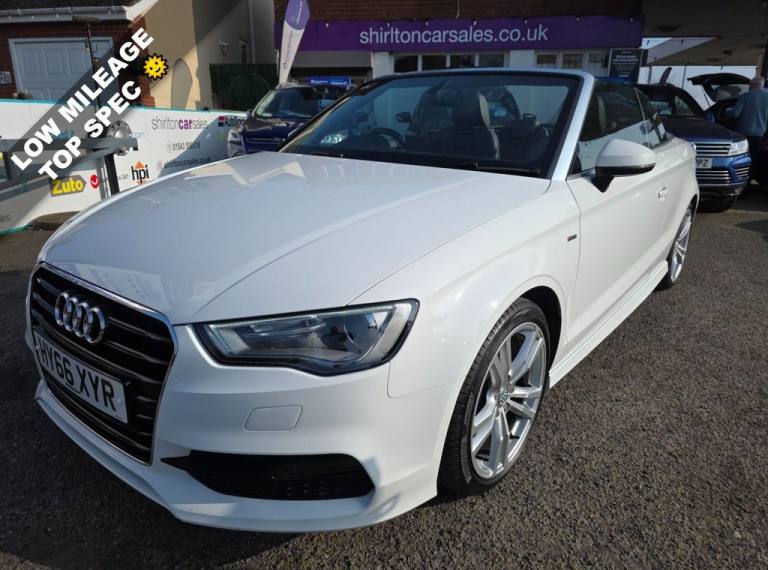 2016 Audi A3 Cabriolet 1.4 TFSI CoD S line Convertible 2dr Petrol Manual Euro 6 (s/s) (Nav) (150 ...