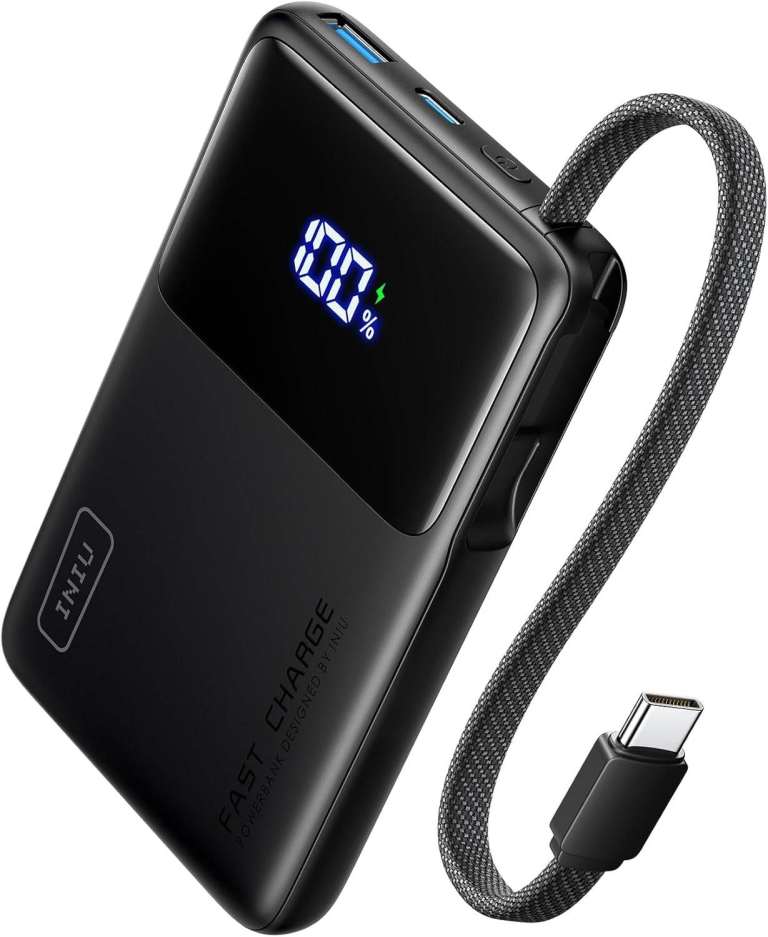 INIU P55 Power Bank 45W Charge 10000mAh Battery Travel Flight Samsung iPhone NEW