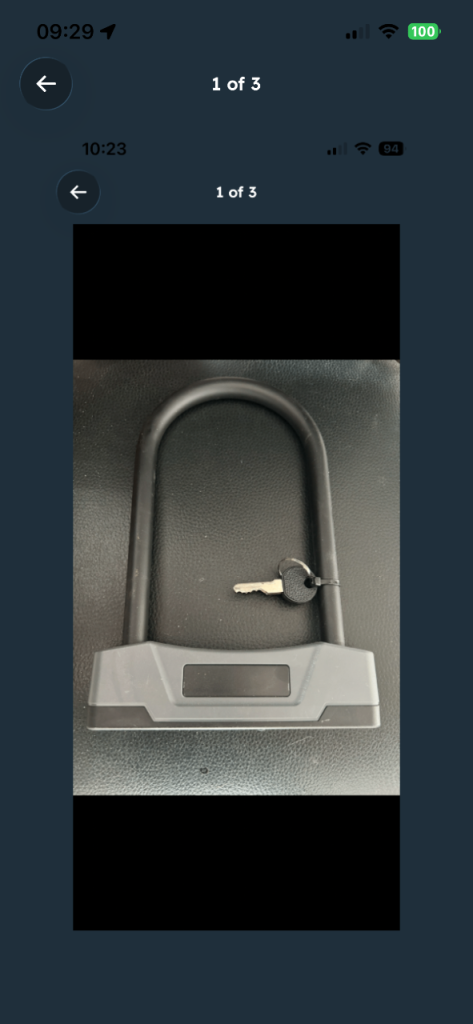 Cycle lock with 2 keys 