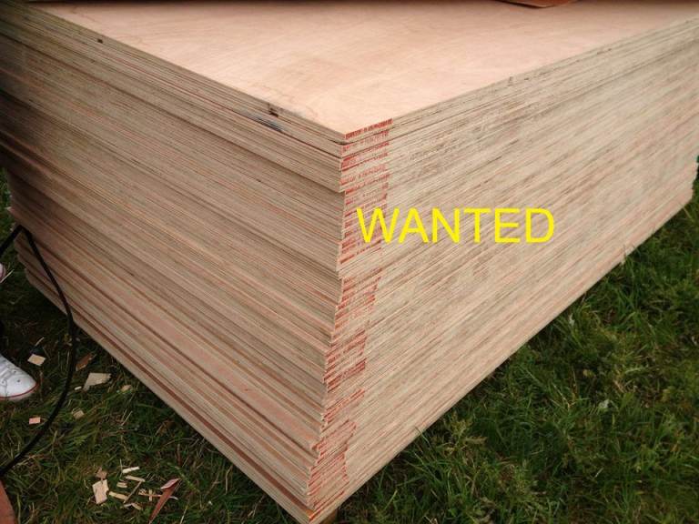 PLYWOOD 8X4 SHEETS WANTED