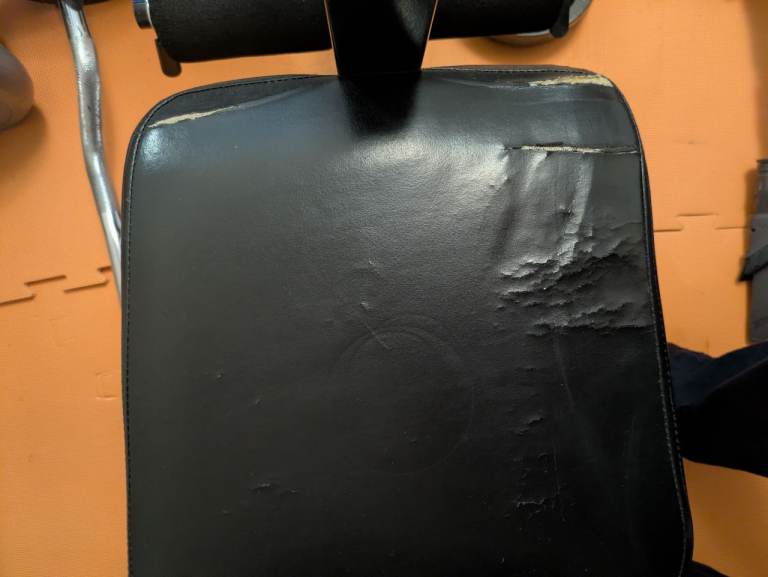 Weight Training Bench with Barbell and Weights