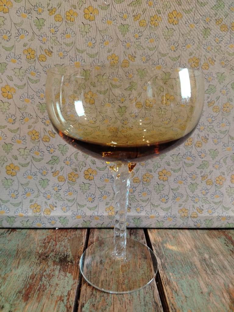 Large Vintage Collectable Amber Glass - Kemnay