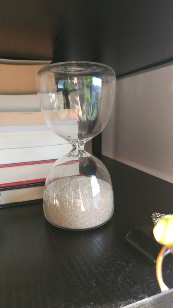 IKEA Hourglass with Pale Pink Sand (8 Min Timer)