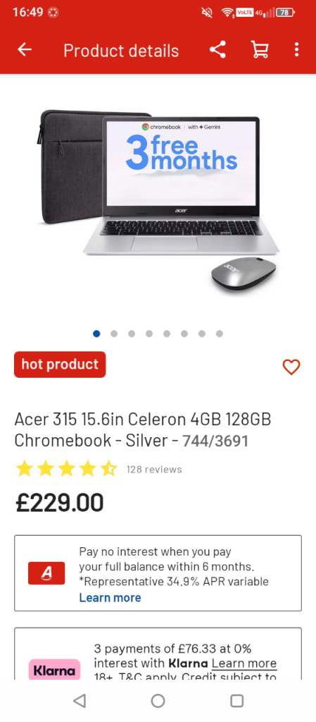 acer 15.6 chromebook