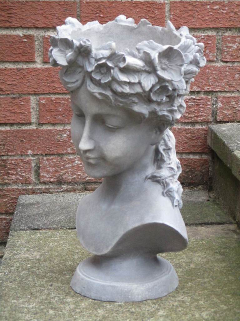 Large Lady Bust Flower Pot