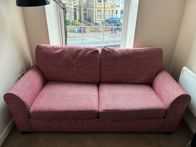 Double sofa bed with Ikea mattress topper