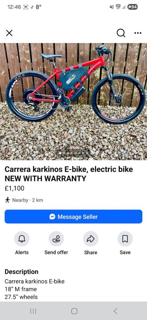 Ebikes for sale all come with warranty 