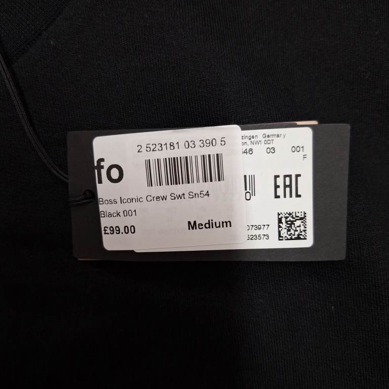 image for Boss iconic crew swt,new 