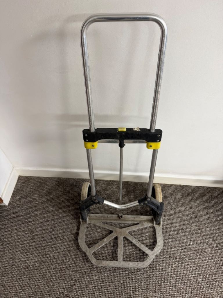 Folding Hand Truck Trolley – Metal, Fair Condition