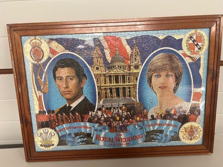 Charles and Diana framed jigsaw