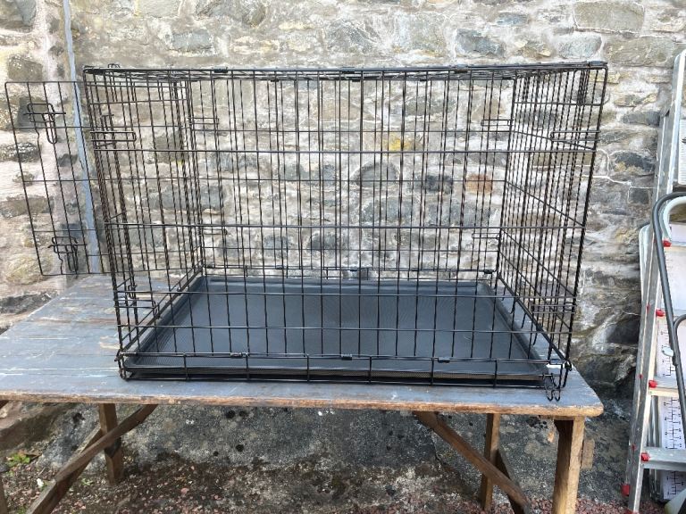 Large folding dog cage