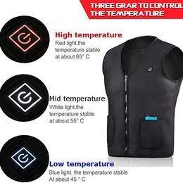 Brand New Electric USB Winter Heated Vest battery Body Warm Heating Coat Jacket Clothing L