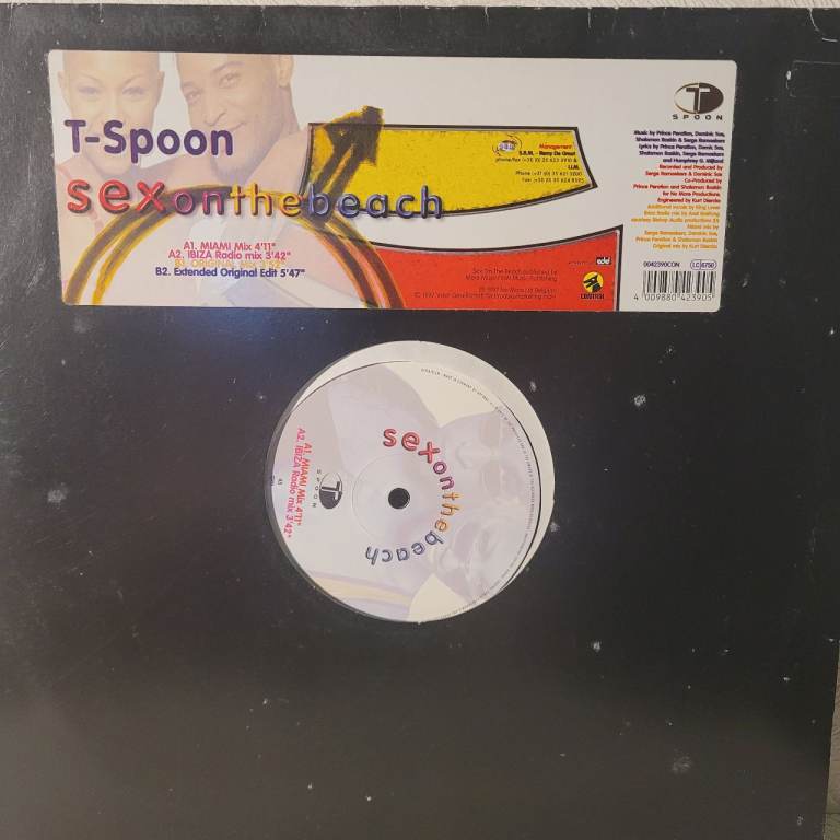 T-Spoon - Sex On The Beach (Vinyl) Excellent 12” Single   R1/9