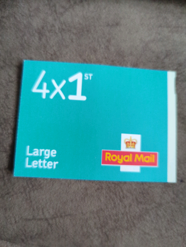 Packs of Large Letter 1st class postage stamps.