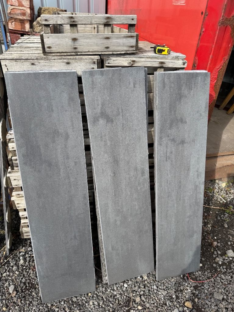 Used Grey Slate Effect Wall Tiles Bathroom Kitchen tiles 1200x300mm