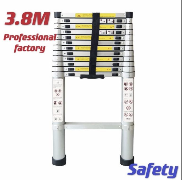 image for TELESCOPIC LADDER 3.8m Ladder, Aluminium,Telescopic,Portable Extension