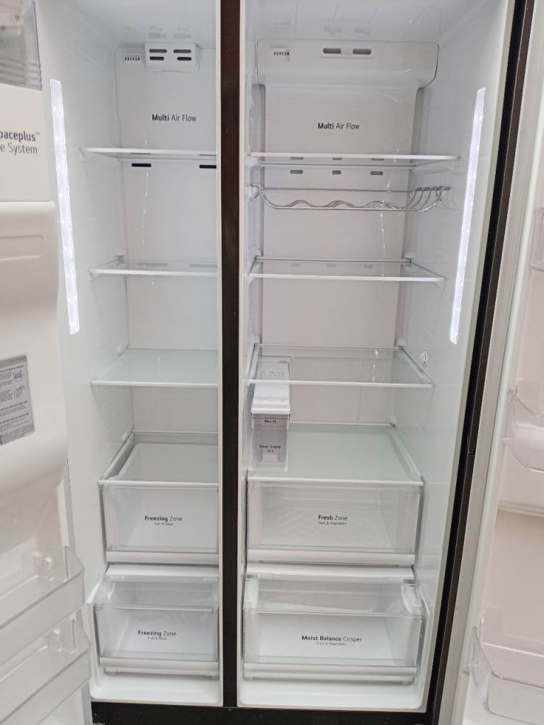 LG American Style Fridge Freezer – Black, Good Condition