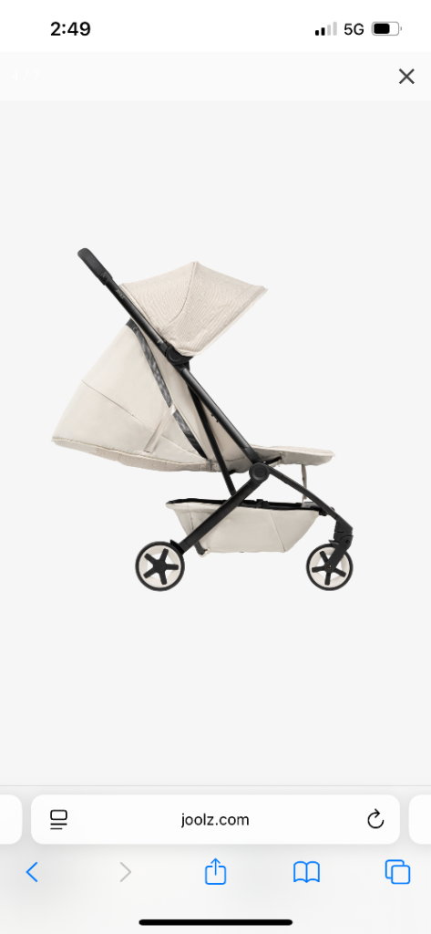 Joolz aer2 compact pram in cream limited edition *