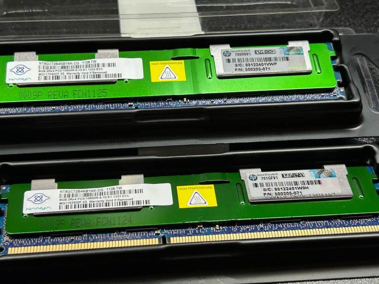 NANYA 8GB 2Rx4 PC3-10600R DDR3 1333MHz ECC SERVER RAM RDIMM