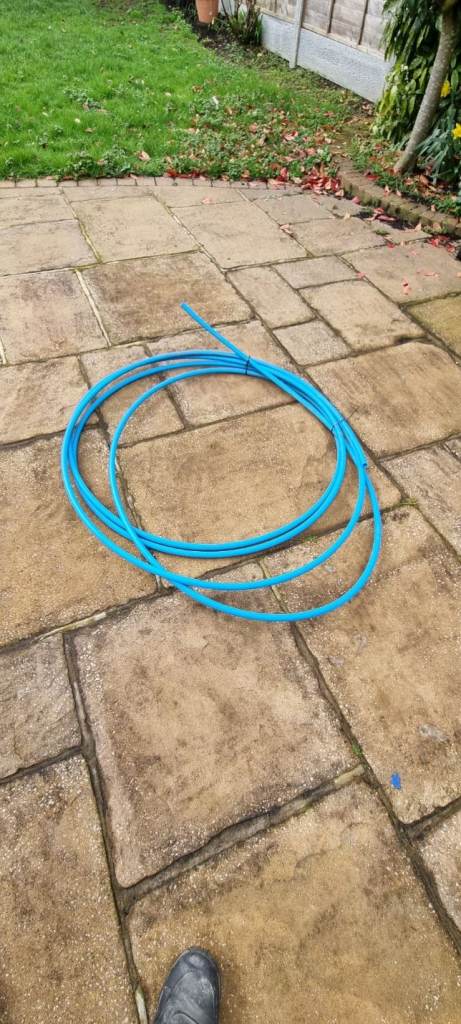 Blue Plastic Water Mains Pipe