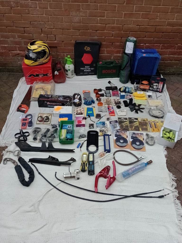 Autojumble motorbike and car parts