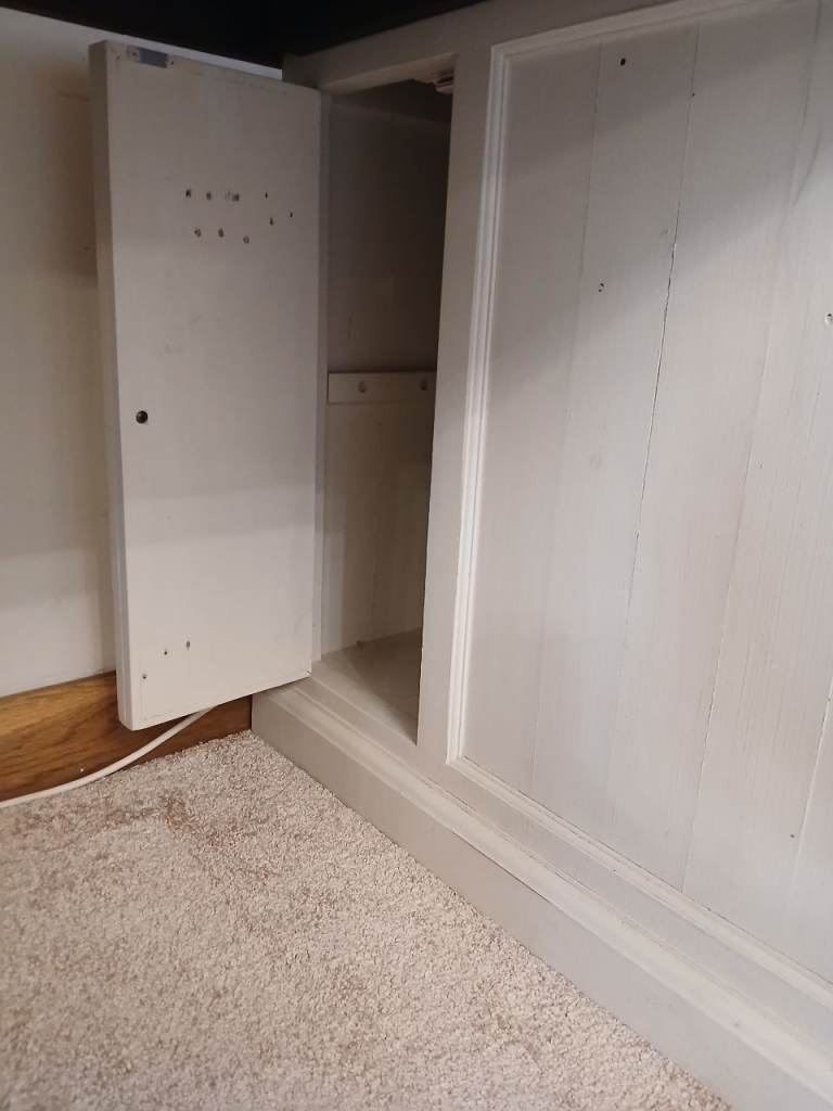 Captain's desk, captain's chair, matching bookcase